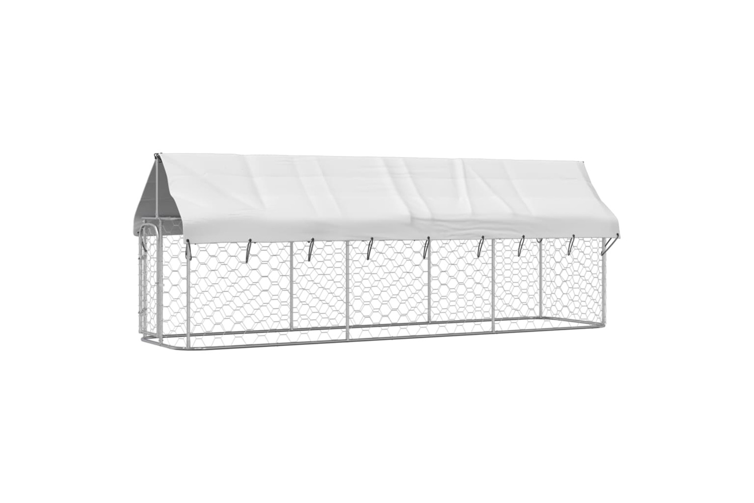 Vidaxl Outdoor Dog Kennel With Roof 400x100x150 Cm