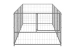 Vidaxl 3082101 Dog Kennel Silver 3 M2 Steel