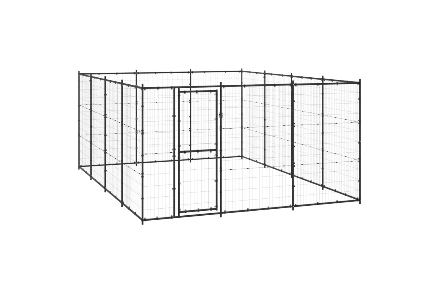 vidaXL 3082313 Outdoor Dog Kennel Steel 14.52 M2