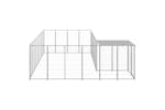 Vidaxl 3082232 Dog Kennel Silver 10.89 M2 Steel