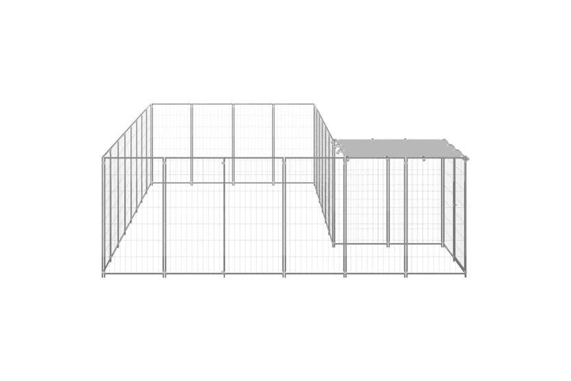 Vidaxl 3082232 Dog Kennel Silver 10.89 M2 Steel