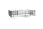 Vidaxl 3097998 Outdoor Dog Kennel Steel 49.77 M2