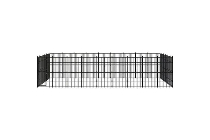 Vidaxl 3097998 Outdoor Dog Kennel Steel 49.77 M2