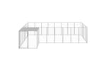 Vidaxl 3082232 Dog Kennel Silver 10.89 M2 Steel