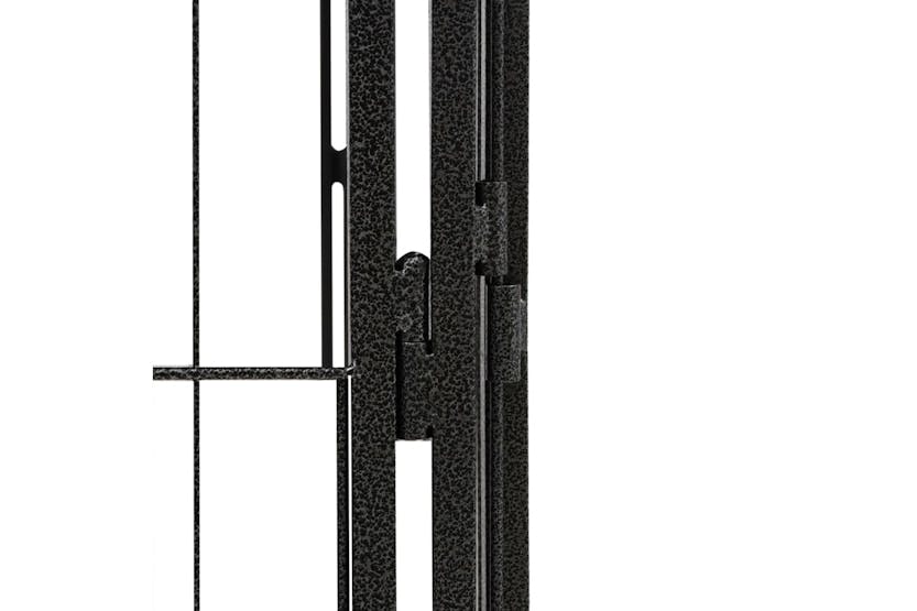 Vidaxl 3115960 16-panel Dog Playpen Black 50x100 Cm Powder-coated Steel