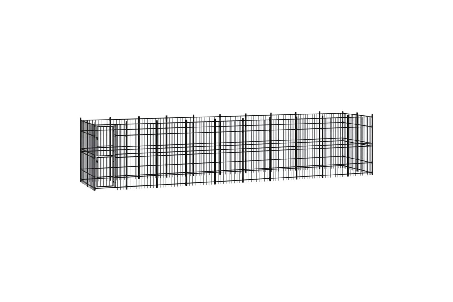 vidaXL 3097964 Outdoor Dog Kennel Steel 18.43 M2