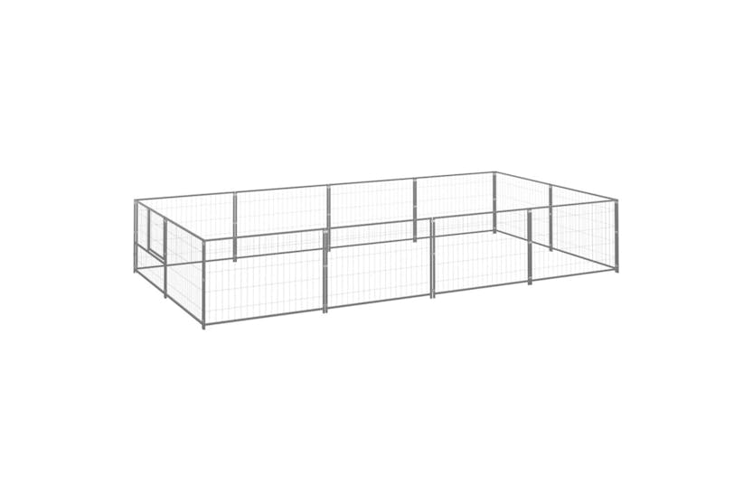 Vidaxl 3082120 Dog Kennel Silver 8 M2 Steel