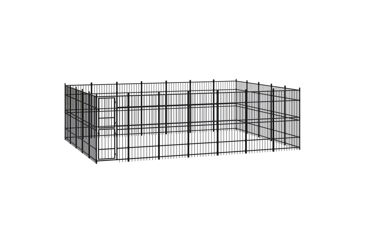 vidaXL 3097991 Outdoor Dog Kennel Steel 32.26 M2
