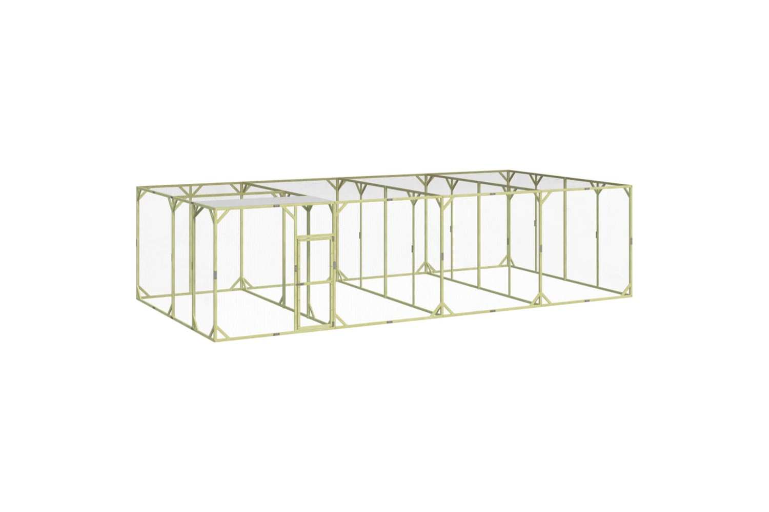 vidaXL 3102987 Chicken Coop 800x400x200cm Impregnated Solid Wood Pine