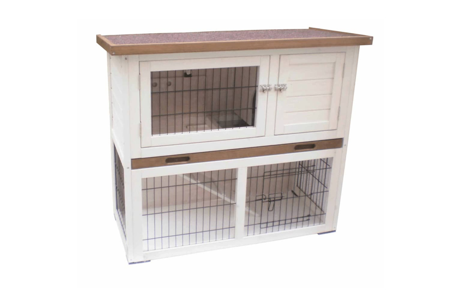 @pet 413739 Rabbit Hutch Kiki White And Brown 92x45x80 Cm 20077