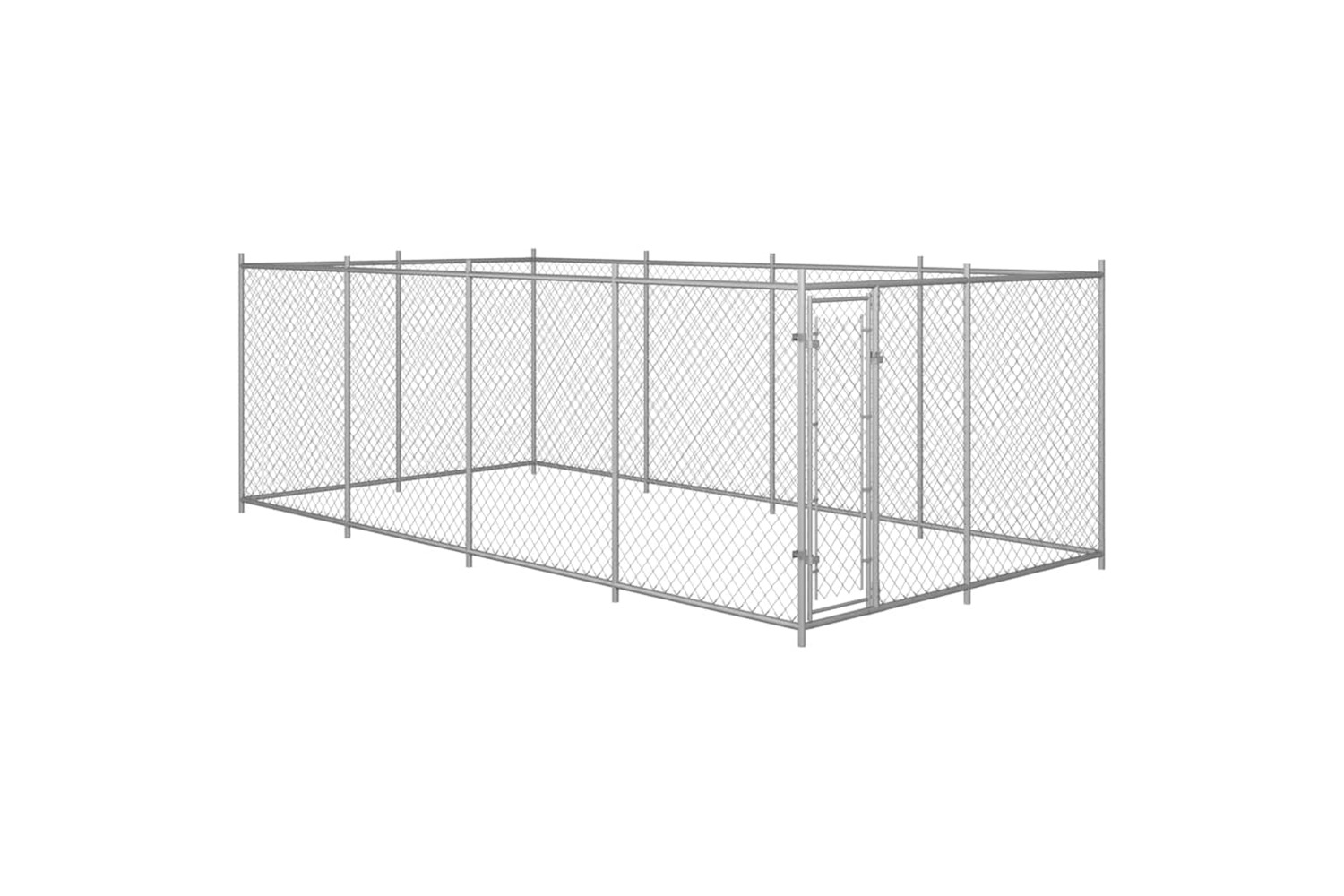 Vidaxl Outdoor Dog Kennel 7.6x3.8x1.9 M