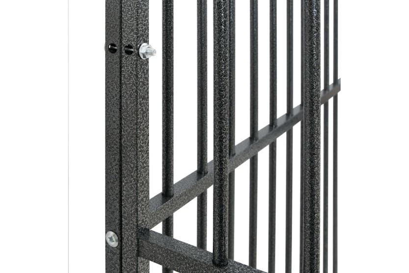 Vidaxl 3209555 Dog Playpen 16 Panels Black Galvanised Steel