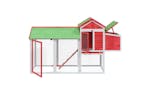 Vidaxl 172235 Chicken Coop Red 193x65x117 Cm Solid Wood Pine