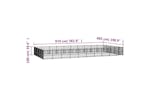 Vidaxl 3124640 Outdoor Dog Kennel Steel 47.05 M2