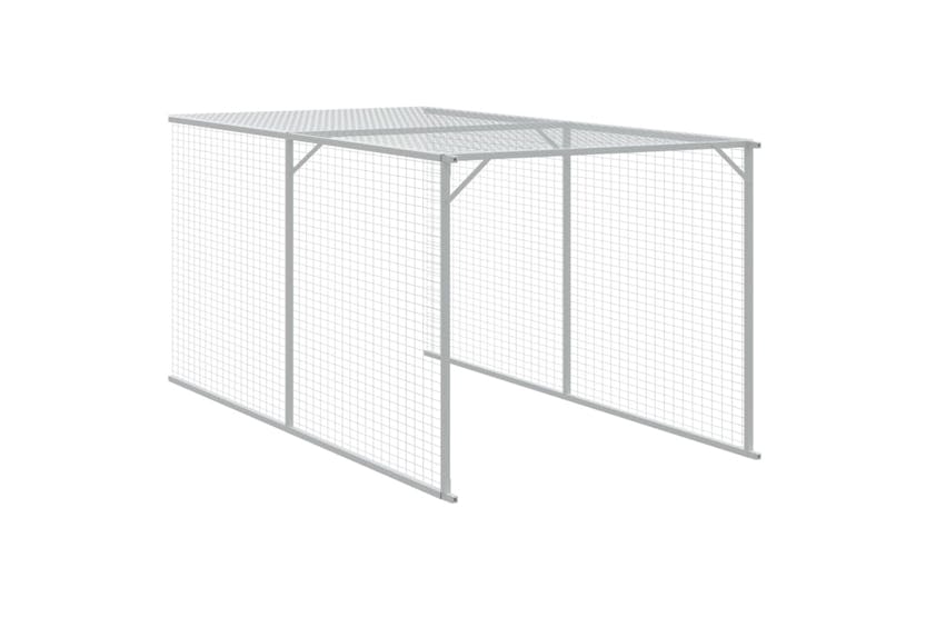 Vidaxl 3189090 Chicken Cage With Run Anthracite 110x609x110 Cm Galvanised Steel