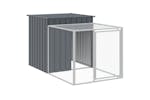 Vidaxl 3189090 Chicken Cage With Run Anthracite 110x609x110 Cm Galvanised Steel