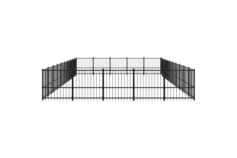 Vidaxl 3124640 Outdoor Dog Kennel Steel 47.05 M2