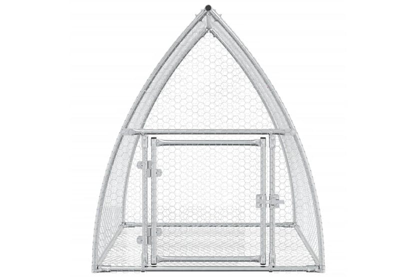 Vidaxl 3281527 Rabbit Cage Silver 100x105x120 Cm Galvanised Steel