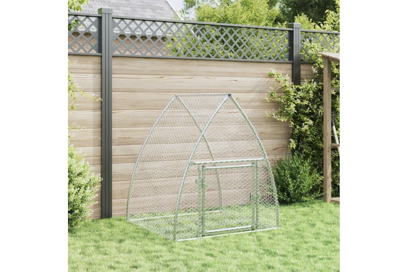 Vidaxl 3281527 Rabbit Cage Silver 100x105x120 Cm Galvanised Steel