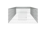 Vidaxl 171564 3-panel Rabbit Cage 325x109x54 Cm Galvanised Iron