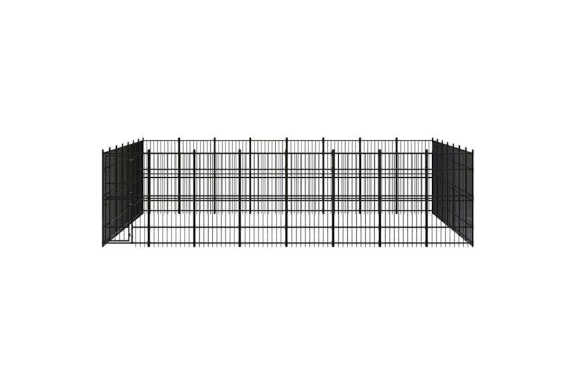 Vidaxl 3098001 Outdoor Dog Kennel Steel 51.61 M2