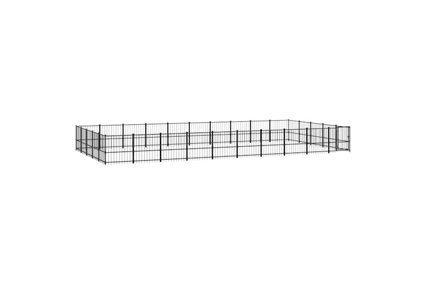 Vidaxl 3124640 Outdoor Dog Kennel Steel 47.05 M2