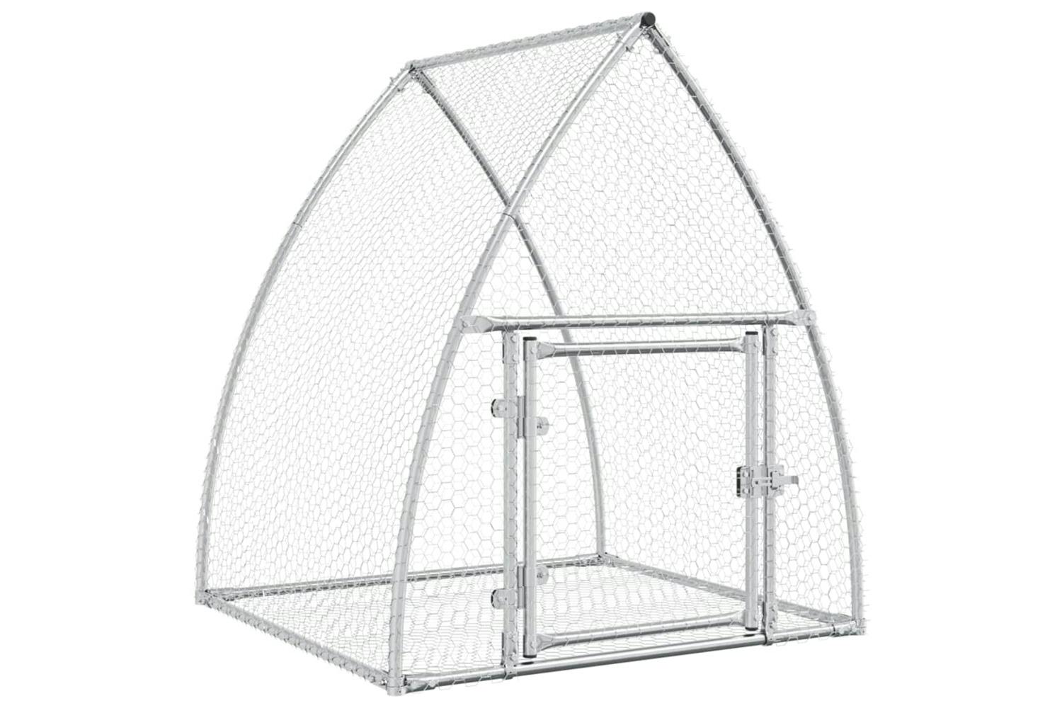 Vidaxl 3281527 Rabbit Cage Silver 100x105x120 Cm Galvanised Steel