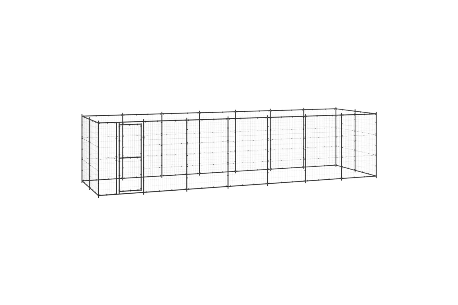 vidaXL 3082300 Outdoor Dog Kennel Steel 16.94 M2