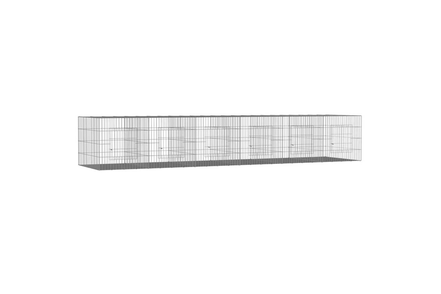 vidaXL 171572 6-panel Rabbit Cage 327x79x54cm Galvanised Iron
