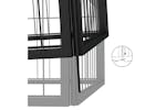 Vidaxl 3115975 40-panel Dog Playpen Black 100x50 Cm Powder-coated Steel