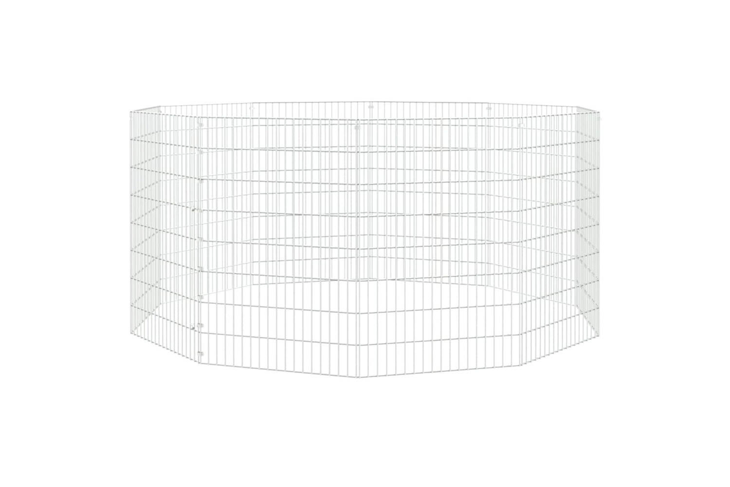Vidaxl Free Range Animal Enclosure 10-panel 54x80 Cm Galvanised Iron