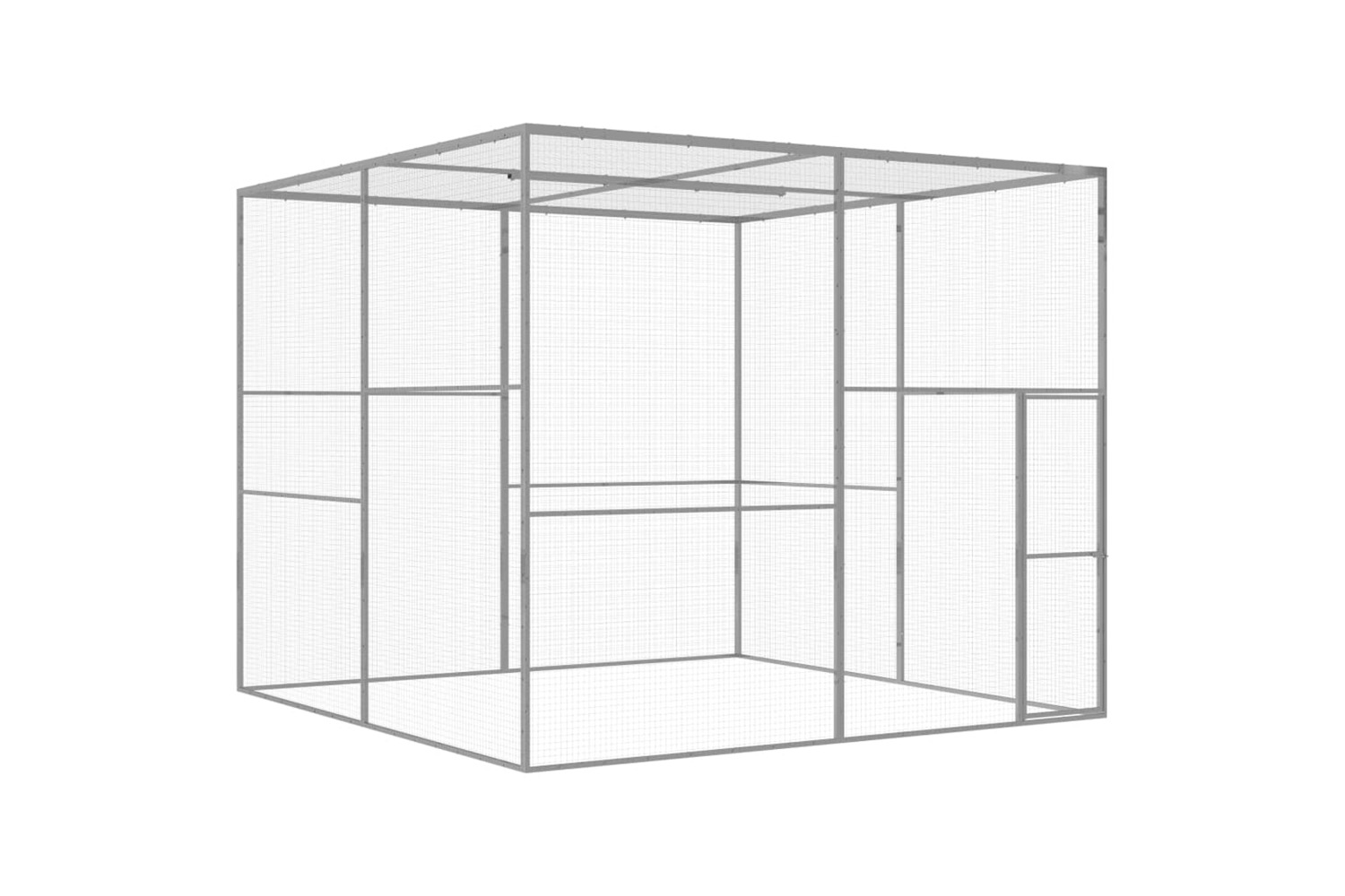 Vidaxl Cat Cage 3x3x2.5 M Galvanised Steel