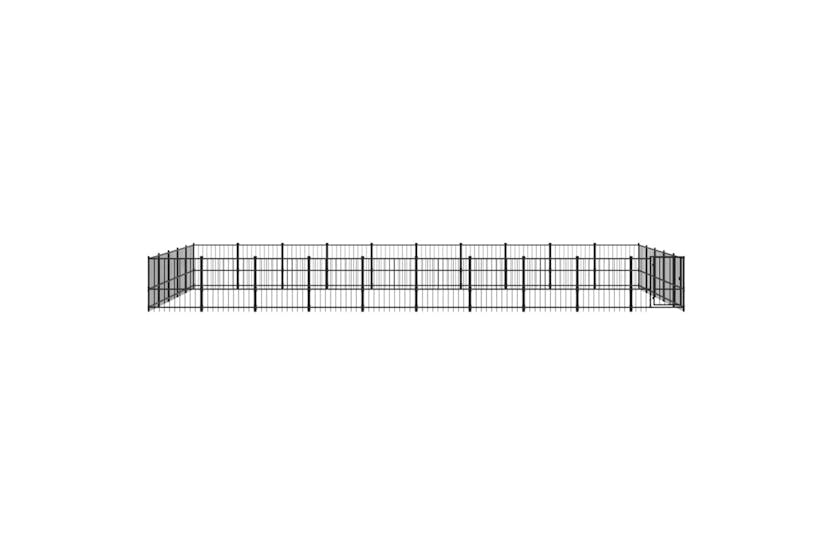 Vidaxl 3124640 Outdoor Dog Kennel Steel 47.05 M2