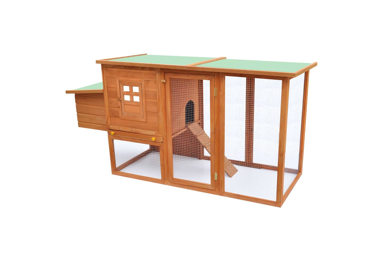 vidaXL 170164 Outdoor Chicken Cage Hen House With 1 Egg Cage Wood