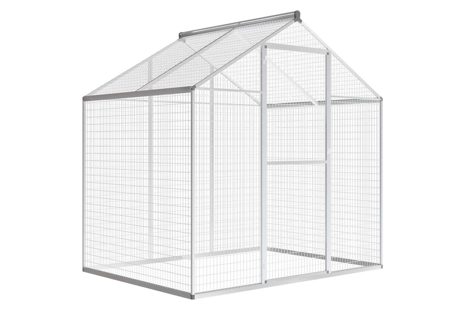 Vidaxl Outdoor Aviary Aluminium 178x122x194 Cm
