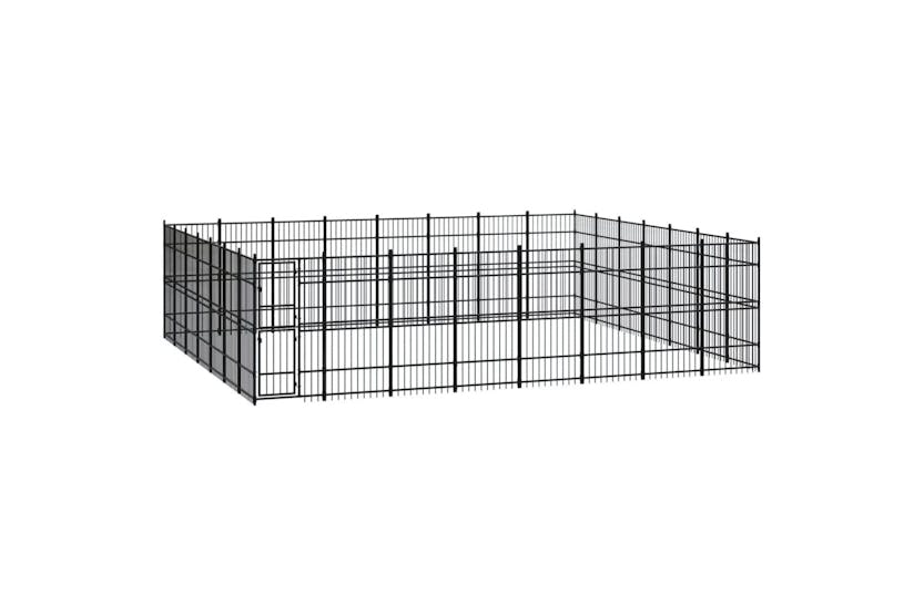 Vidaxl 3098001 Outdoor Dog Kennel Steel 51.61 M2