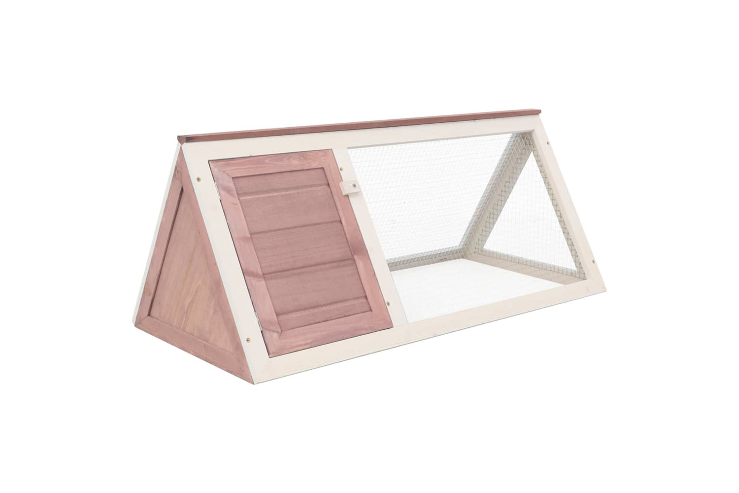 vidaXL 170853 Animal Rabbit Cage Brown Wood