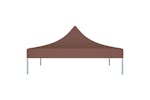 Vidaxl Party Tent Roof 3x3 M Brown 270 G/m2