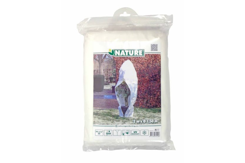 Nature Winter Fleece Cover With Zip 70 G/sqm White 1.5x1.5x2 M
