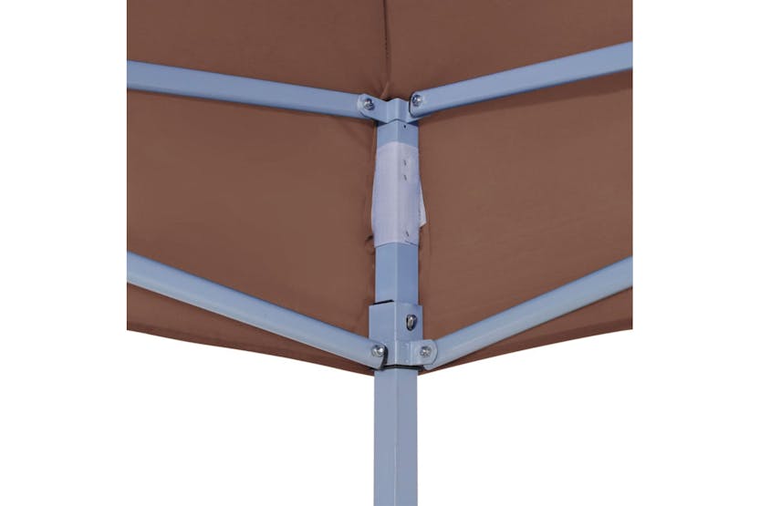 Vidaxl Party Tent Roof 3x3 M Brown 270 G/m2