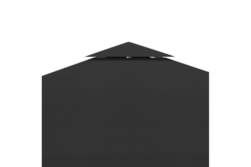 Vidaxl 2-tier Gazebo Top Cover 310 G/m2 3x3 M Black