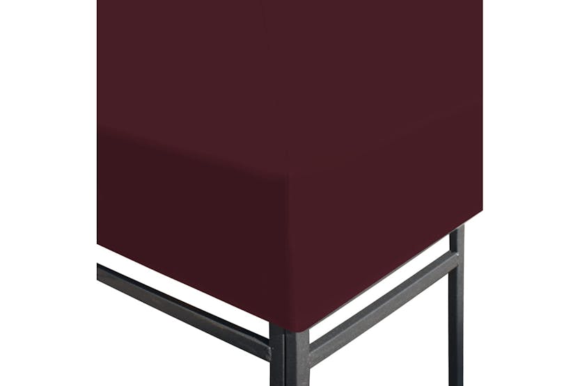 Vidaxl Gazebo Top Cover 310 G/m2 3x4 M Bordeaux