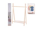 Storage Solutions Children's Clothing Rack With 1 Tier Pinewood