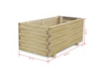Vidaxl Raised Bed 100x50x40 Cm Wood Rectangular