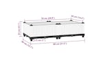 Vidaxl Raised Bed 80x40x23 Cm Polypropylene