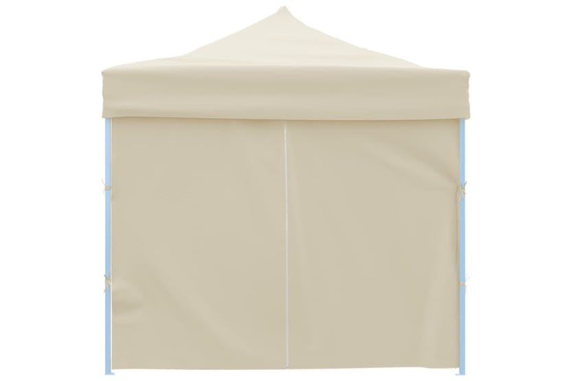 Vidaxl Folding Pop-up Party Tent With 8 Sidewalls 3x9 M Cream