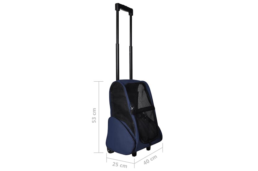 Vidaxl Foldable Multipurpose Pet Trolley Blue