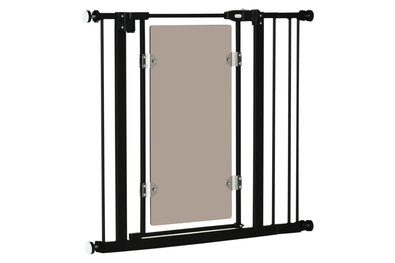 PawHut Auto-Close Pet Safety Gate | Black