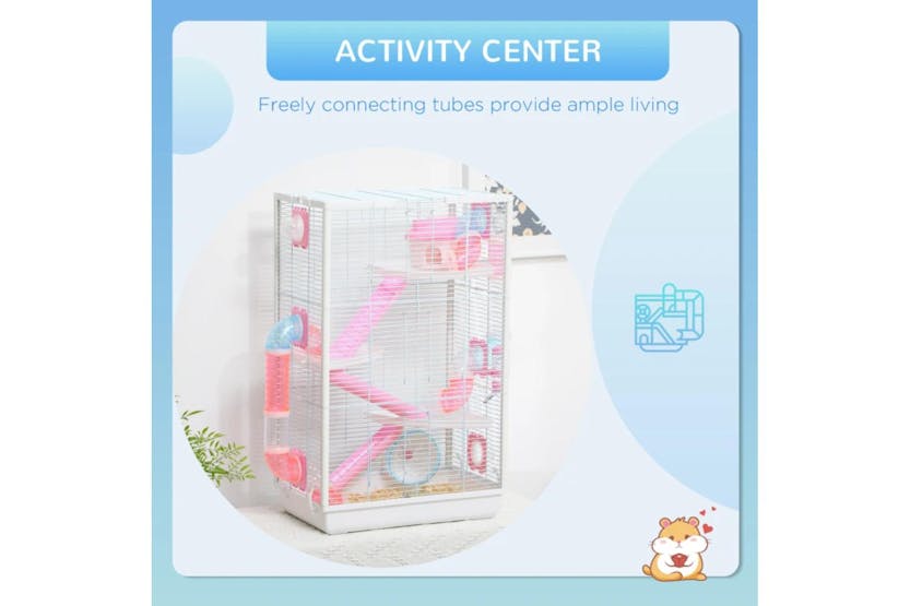 PawHut Exercise Wheel Hamster Cage