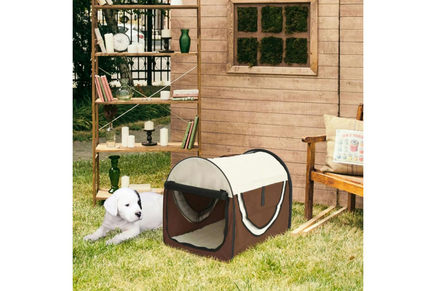 PawHut Small Dog Carrier | Brown